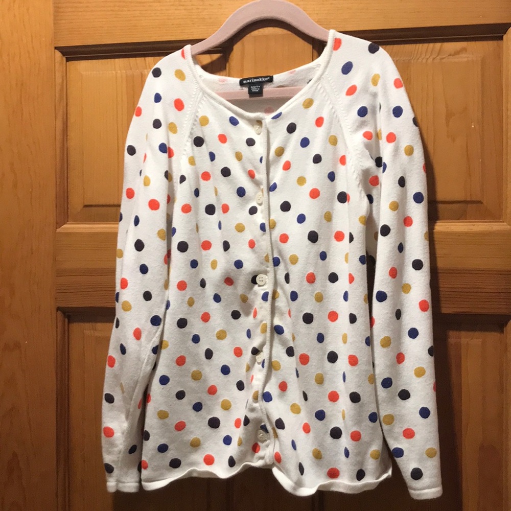 Polka dot kids cardigan